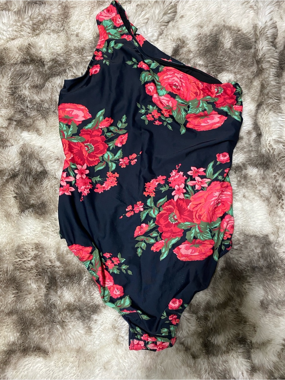 Albion Swimsuit Icon Ruched One-Piece Pink Floral - Picture 3 of 5